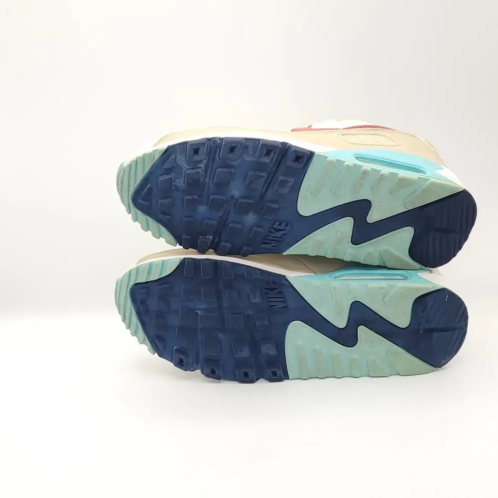 Nike Air Max 90 Sail Gypsy Pink Copa white blue DQ4699-100 women's size 8